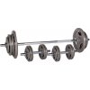 Nakladací činkový set inSPORTline Hamerton 120+52 cm/30 mm 5-80kg