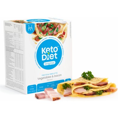 Ketodiet Proteínová omeleta so slaninovou príchuťou 7 x 27 g