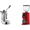 La Pavoni Stradivari Professional Lusso + Eureka Atom W 75, ferrari red