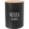 Orion Dóza Hladká mouka Black 13cm