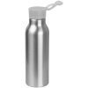 Odolná hliníková fľaša na pitie, objem 600ml, viečko šedé