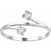 Nefertitis 4062 Strieborný prsteň s dvoma zirkónmi NF57820 - 56 mm (US 8), 0,96 g