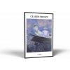 Claude Monet Claude Monet - On The Boat | Obraz Vintessia v ráme Rozmery obdĺžnik: 40x60, Rám: Čierny matný-alu