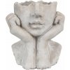 Clayre&Eef Clayre & Eef 6TE0498S Kvetináč sivý 17x14x18 cm