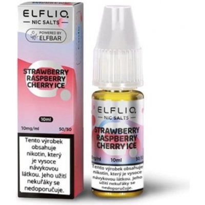 e-liquid ELF BAR ELFLIQ Strawberry Raspberry Cherry Ice 10ml Obsah nikotinu: 20 mg