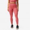 DOMYOS Dámske fitness legíny bezšvové červeno-ružové XS - W26 L30