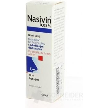 Nasivin 0,05% int.nas.1 x 10 ml