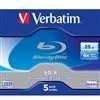 Verbatim BD-R, Single Layer 25GB, jewel box, 43715, 6x, 5-pack, pre archiváciu dát