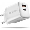 AXAGON ACU-PQ30W Sila nabíjačky do siete 30W, 2x port (USB-A + USB-C), PD3.0/PPS/QC4+/SFC/AFC/Apple ACU-PQ30W