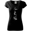 Aikidó maskáčový nápis - Dámske tričko Pure - 3XL ( Čierna )