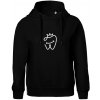 Zubárka princezná - Oversized mikina dámská Moon - kratšia + širšia - 2XL ( Čierna )