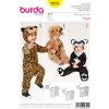 Střih Burda 2355 - Gepard, lev, panda