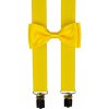 Quentino Kanárkově žluté dětské kšandy s motýlkem DST70L25