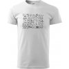 Matika na tabuli - Tričko extra veľké (5-8XL) - 5XL ( Biela )