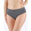 GINA Dámske bezšvové bambusové nohavičky Eco Bamboo | 01002P - šedá biela, XL/XXL