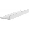 Keuco Reva - Polička do sprchy s integrovanou stierkou na sklo a háčikom 350x116 mm, biela matná 12859510000