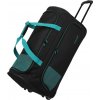 Travelite Basics Fresh Wheeled duffle L Black/petrol 89 L TRAVELITE-9000277-02