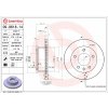 BREMBO Brzdový kotúč 09.9618.14