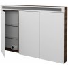 Dreja Trojdverová zrkadlová skrinka AIR GA3OE 120 - D25 Teak