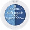 essence Soft Touch Duo očné tiene 03 Icy Girl 1 g