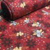 Vianočný vzor bavlnenej látky Vianočné Motív na červenom, metráž 160 cm