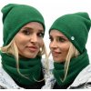 Fashionweek Dámska súprava čiapky a šálu alpakové AL1 Farba: Zelená, Veľkosť: Universal