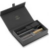 Parker 1502/5191038 Sonnet Premium Arrow GT 18K plniace pero hrot F darčeková sada s koženým puzdrom
