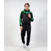 TUTA ROMA CON CAPPUCCIO POLARFLEECE NERO/VERDE