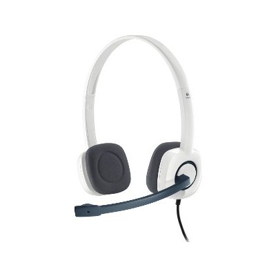 PROMO sada Logitech Stereo Headset H150, Coconut 981-000350