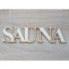 LYMFY | Nápis Sauna 20cm laserovaný | prírodné drevo