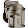 Univerzálne pištoľové púzdro MEGA-FIT - GLOCK / BERETTA / SIG SAUER / TAURUS , atd .... Cytac® VERZIA PRE PRAVÁKA I ĽAVÁKA - FARBA PIESKOVÁ Model: Pro leváka
