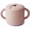 Mushie silikonový pohárek na snack Blush