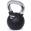 TRINFIT Kettlebell kov / guma s chrom madlem PREMIUM 14 kg