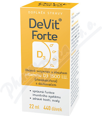 DeVit Forte gtt. 22 ml 440 dávek 1500 I.U.