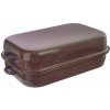 Smaltovaný obojstranný pekáč s viekom 42,5/46 × 27,5 × 7,5/14 cm – extra veľký pekáč