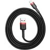 Kábel Baseus CALKLF-B19 USB / Lightning QC3.0, 1m, černý/červený