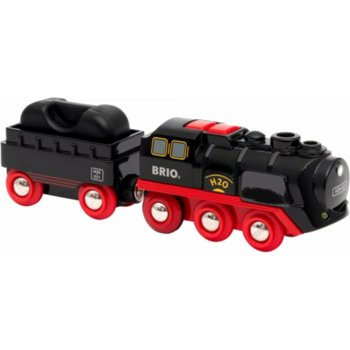 Brio World Parná lokomotíva s vodnou nádržou na batérie