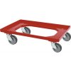 Prepravný podvozok pre prepravky , 4 otočné kolieska