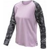 SENSOR MERINO BLEND IMPRESS dámske tričko dl.rukáv mystic violet/zebra Veľkosť: XL