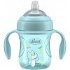 CHICCO Hrnček Transition učiaci s držadlami teal, 4m+ 06911.25