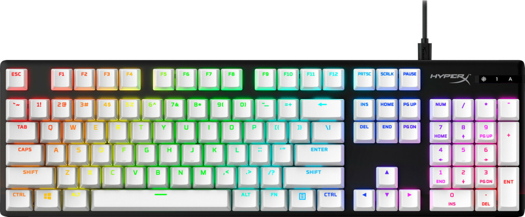 HyperX PBT Keycaps biele (US) 519T5AA