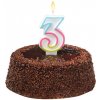 Susycard Tortová sviečka číslovka 3