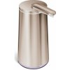 Automatický oceľový dávkovač mydla v zlatej farbe 266 ml - simplehuman