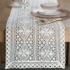 EUROFIRANY AŽÚROVÝ BEHÚŇ NA STÔL MARY 40X140 CM BIELY
