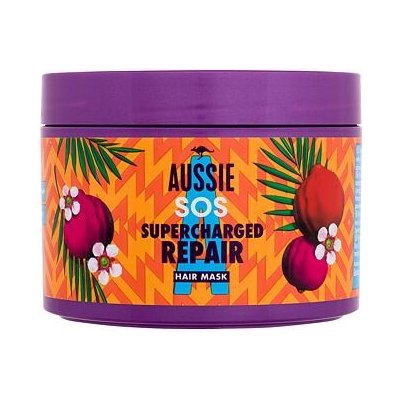 Aussie SOS Supercharged Repair Hair Mask obnovující a vyživující maska na vlasy 450 ml pro ženy