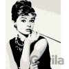 Zutty Maľovanie podľa čísel AUDREY HEPBURN ČIERNOBIELA