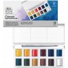 WINSOR & NEWTON COTMAN - SKETCHERS' POCKET BOX - AKVARELOVÉ FARBY - SADA 12 POLPANVIČIEK + ŠTETEC