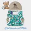 Bambi Roxy | Vrchné PUL nohavičky 1-size /ZIPS/ - Best Friends and White