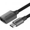 Vention CCWHB USB-C 2.0 samec na USB-A samica OTG, 0,15m, sivý