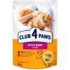 CLUB 4 PAWS Premium With beef in jelly. Food for adult cats 85 g
